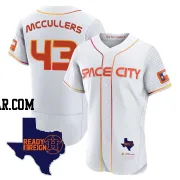 Lance McCullers Jr. Men's Houston Astros White Authentic 2023 Space City Ready 2 Reign Flex Base Jersey