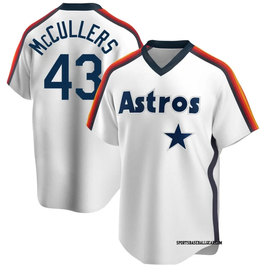 Lance McCullers Jr. Men's Houston Astros White Replica Home Cooperstown Collection Team Jersey