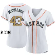 Lance McCullers Jr. Women's Houston Astros Gold Replica White 2023 Collection Jersey