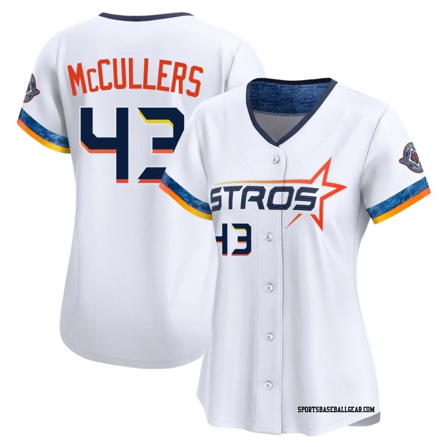 Lance McCullers Jr. Women's Houston Astros White Limited 2025 City Connect Jersey