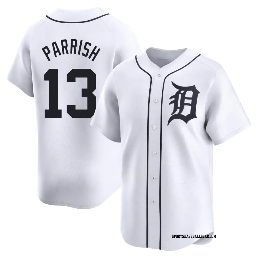 Lance Parrish Men's Detroit Tigers White Limited Home Jersey