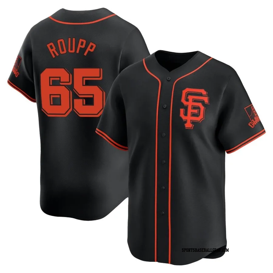 Landen Roupp Men's San Francisco Giants Black Limited Alternate Jersey