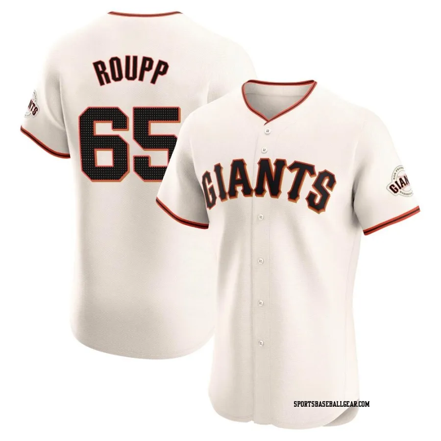 Landen Roupp Men's San Francisco Giants Cream Elite Home Jersey