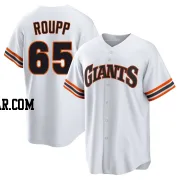 Landen Roupp Youth San Francisco Giants White Limited Throwback Cooperstown Collection Jersey