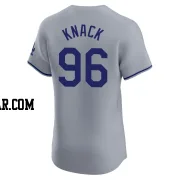 Landon Knack Men's Los Angeles Dodgers Gray Elite Road Jersey