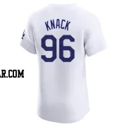 Landon Knack Men's Los Angeles Dodgers White Elite Home Jersey