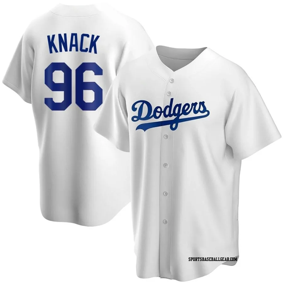 Landon Knack Youth Los Angeles Dodgers White Replica Home Jersey