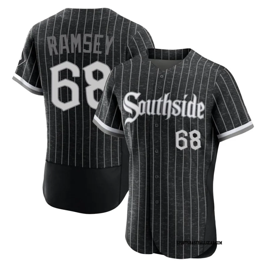 Lane Ramsey Men's Chicago White Sox Black Authentic 2021 City Connect Jersey