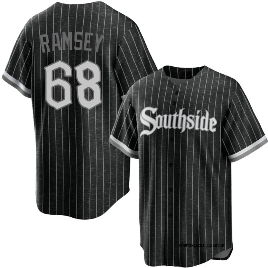 Lane Ramsey Men's Chicago White Sox Black Replica 2021 City Connect Jersey