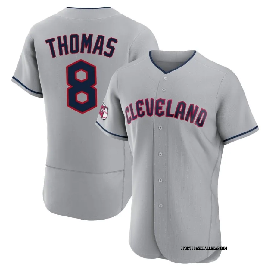 Lane Thomas Men's Cleveland Guardians Gray Authentic Road Jersey