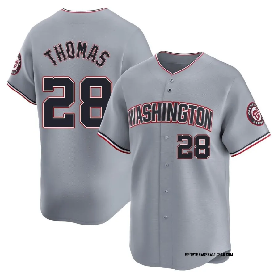 Lane Thomas Men's Washington Nationals Gray Limited Road Jersey