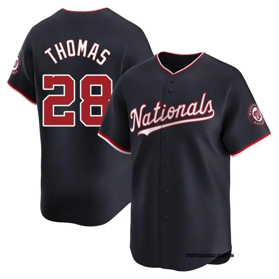 Lane Thomas Men's Washington Nationals Navy Limited Alternate Jersey