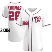 Lane Thomas Men's Washington Nationals White Authentic Alternate Jersey
