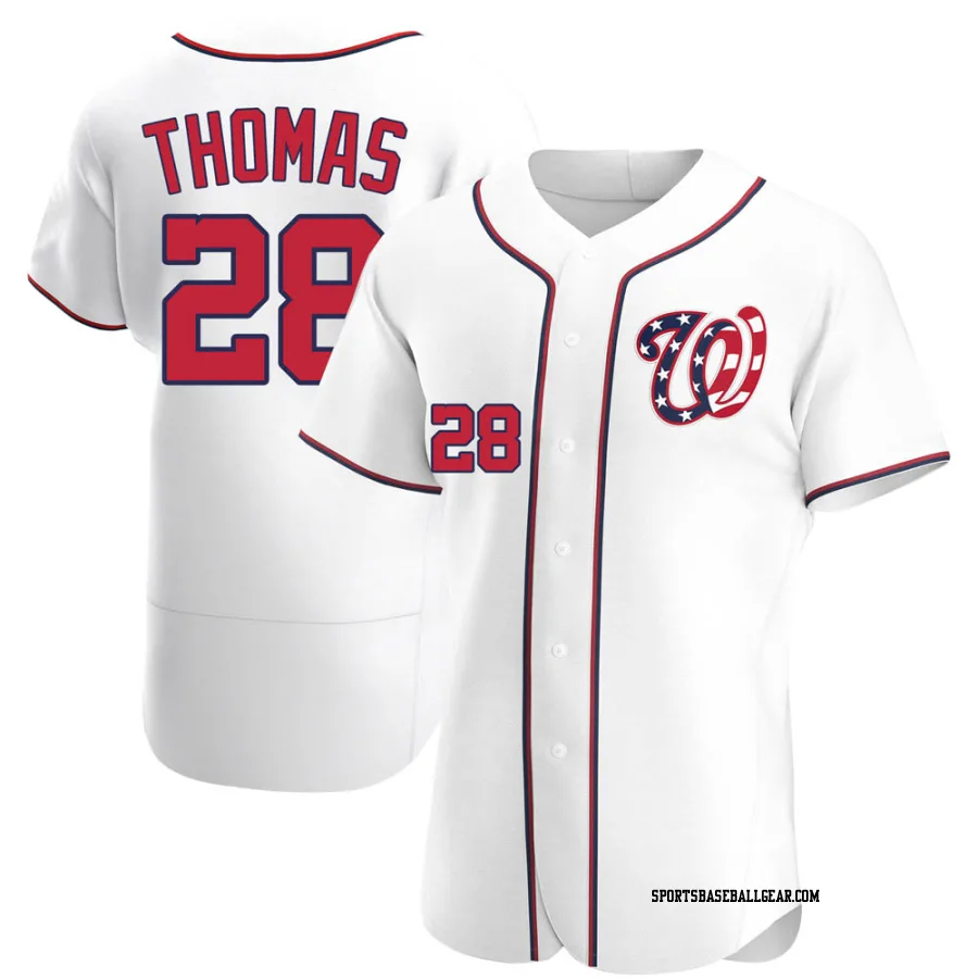 Lane Thomas Men's Washington Nationals White Authentic Alternate Jersey