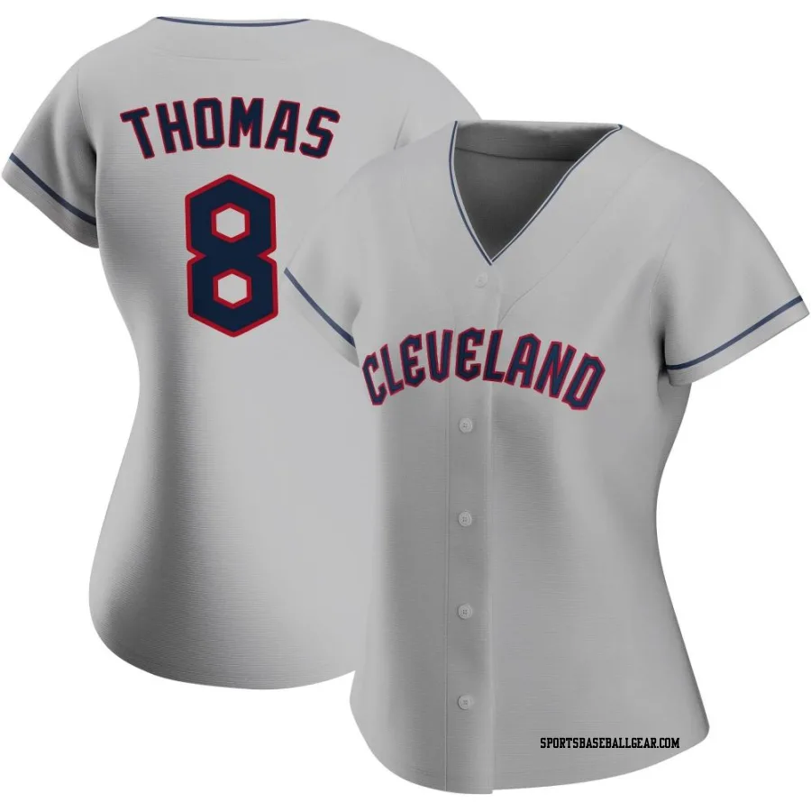 Lane Thomas Women's Cleveland Guardians Gray Authentic Road Jersey