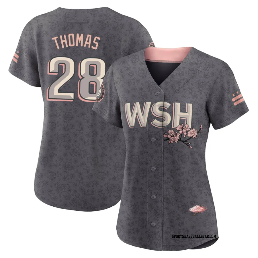 Lane Thomas Women's Washington Nationals Gray Replica 2022 City Connect Jersey