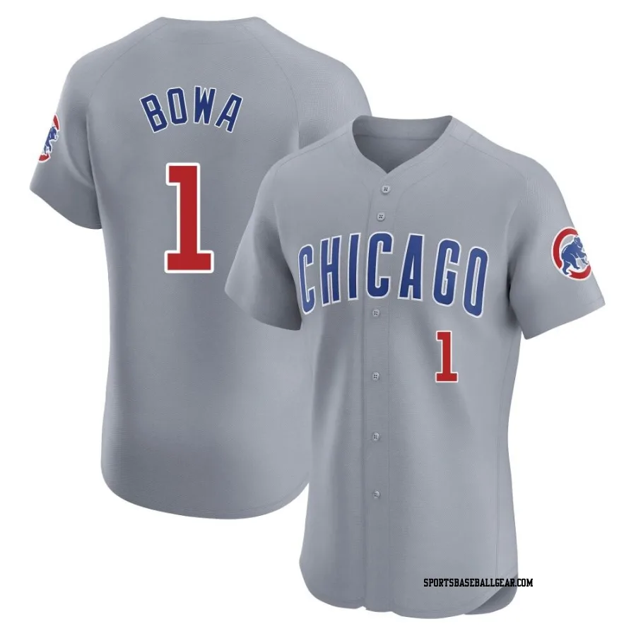 Larry Bowa Men's Chicago Cubs Gray Elite Road Jersey