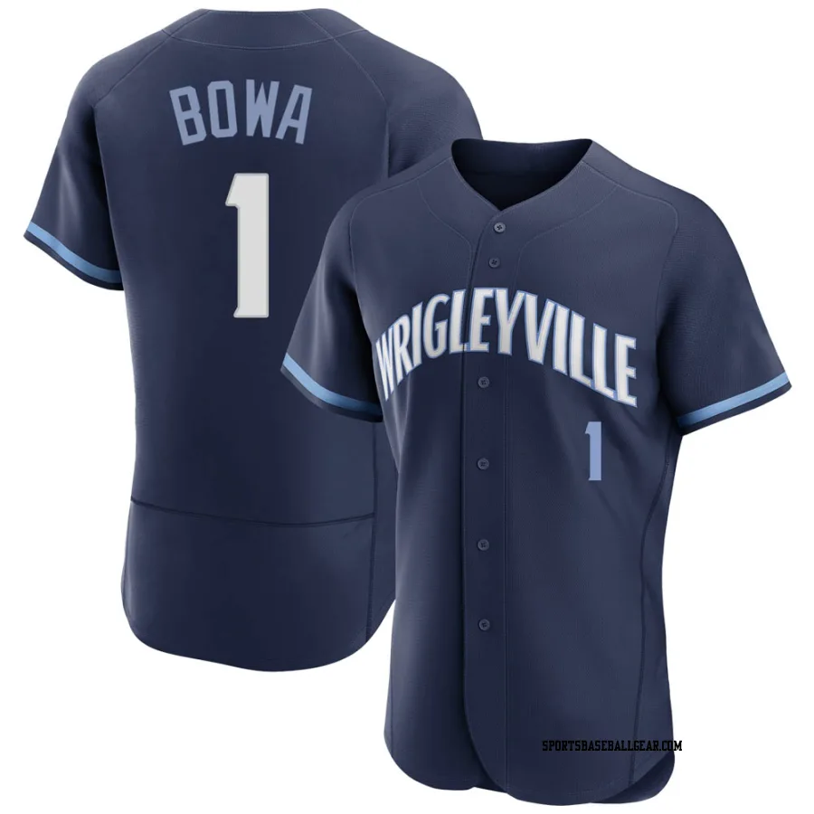 Larry Bowa Men's Chicago Cubs Navy Authentic 2021 City Connect Jersey