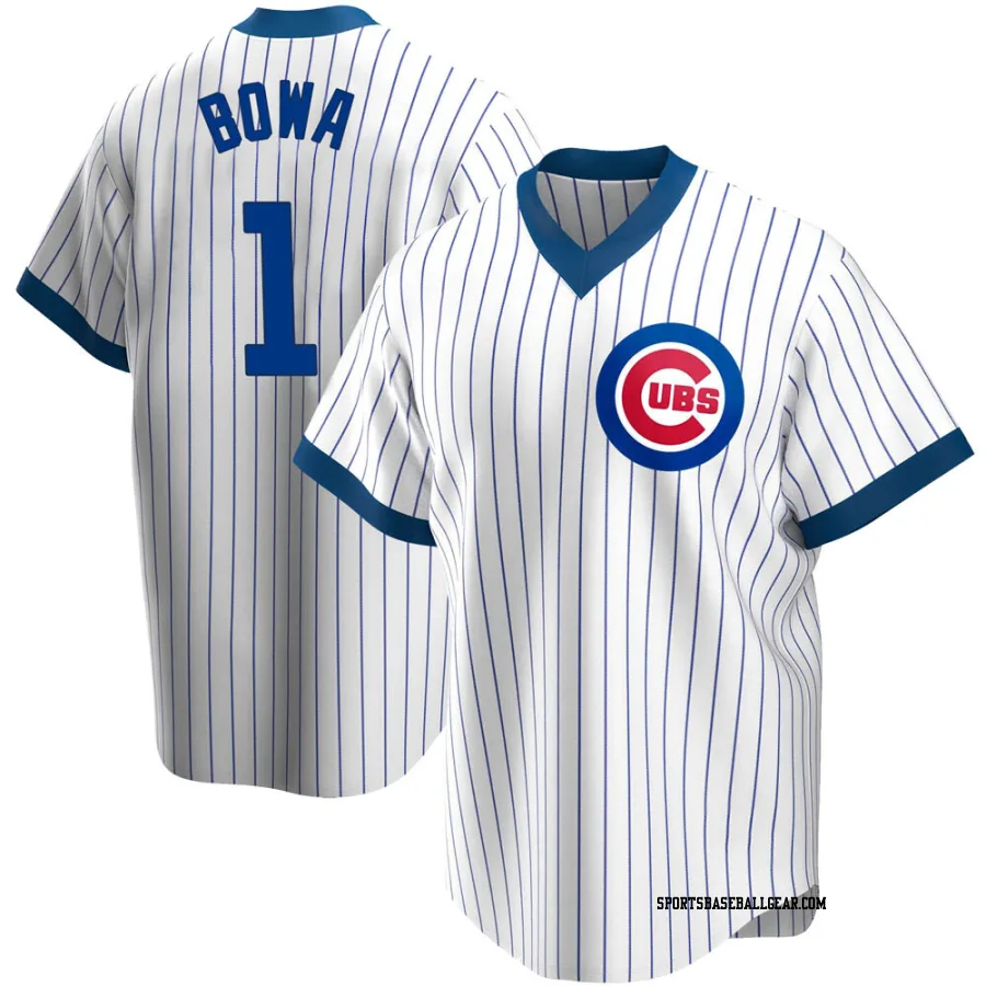 Larry Bowa Men's Chicago Cubs White Replica Home Cooperstown Collection Jersey