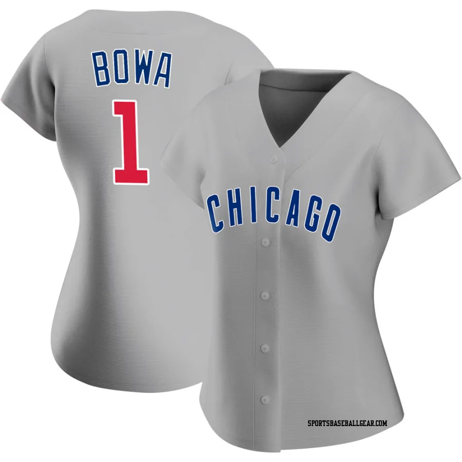 Larry Bowa Women's Chicago Cubs Gray Replica Road Jersey