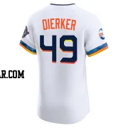 Larry Dierker Men's Houston Astros White Elite 2025 City Connect Jersey