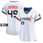 Larry Dierker Women's Houston Astros White Limited 2025 City Connect Jersey
