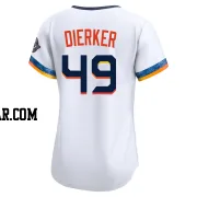 Larry Dierker Women's Houston Astros White Limited 2025 City Connect Jersey