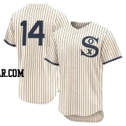 Larry Doby Men's Chicago White Sox Cream Authentic 2021 Field of Dreams Jersey