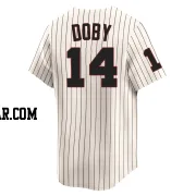 Larry Doby Men's Chicago White Sox Cream Limited Throwback Cooperstown Jersey