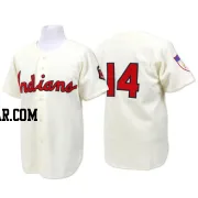 Larry Doby Men's Cleveland Guardians Cream Replica Throwback Jersey