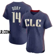 Larry Doby Men's Cleveland Guardians Navy Elite 2024 City Connect Jersey