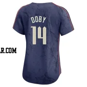 Larry Doby Women's Cleveland Guardians Navy Limited 2024 City Connect Jersey