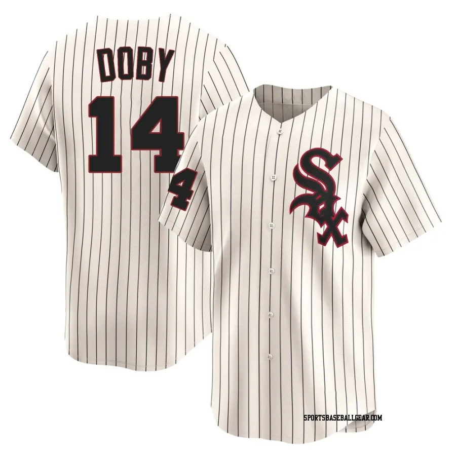 Larry Doby Youth Chicago White Sox Cream Limited Throwback Cooperstown Jersey