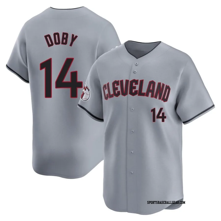 Larry Doby Youth Cleveland Guardians Gray Limited Road Jersey