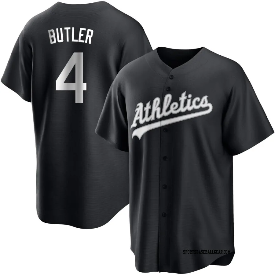 Lawrence Butler Men's Oakland Athletics Black/White Replica Jersey