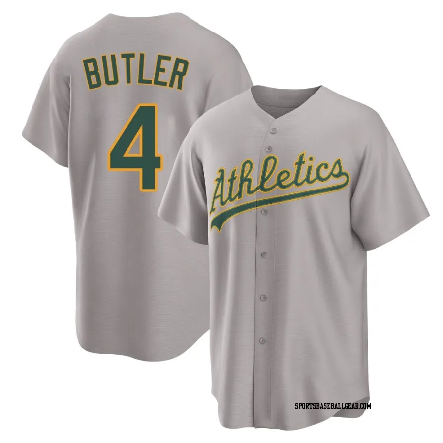 Lawrence Butler Men's Oakland Athletics Gray Replica Away 2.0 Jersey