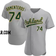 Lazaro Armenteros Men's Oakland Athletics Gray Authentic Road Jersey