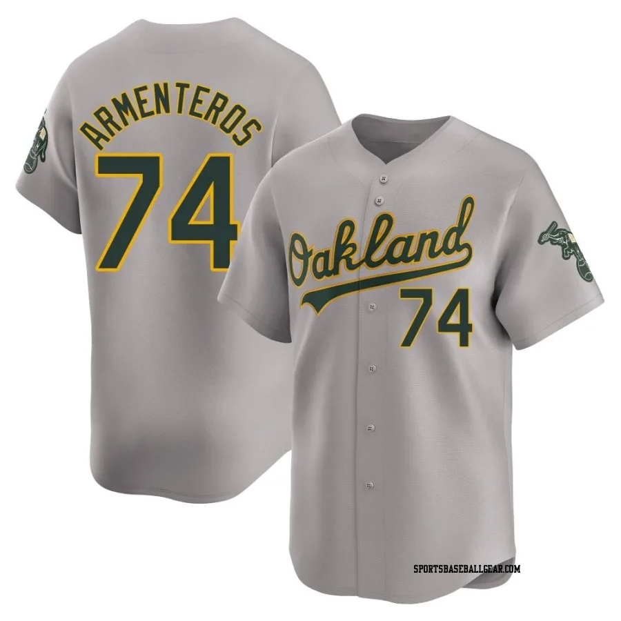 Lazaro Armenteros Men's Oakland Athletics Gray Limited Away Jersey