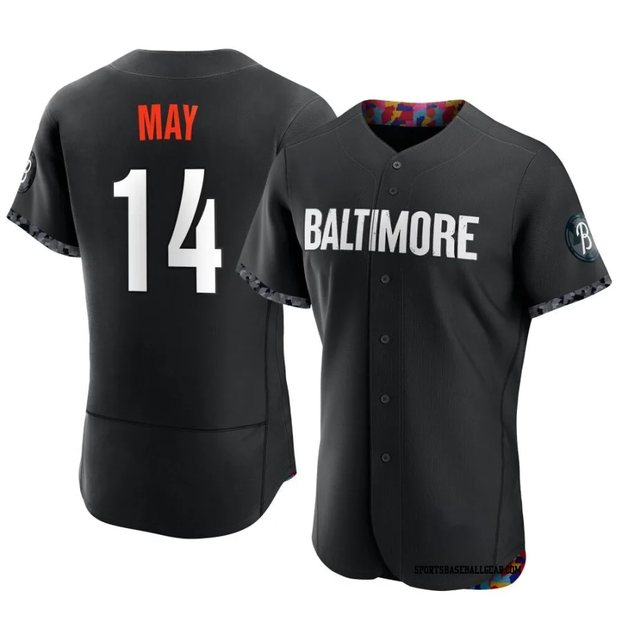 Lee May Men's Baltimore Orioles Black Authentic 2023 City Connect Jersey