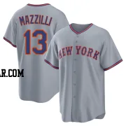 Lee Mazzilli Men's New York Mets Gray Replica Away 2.0 Jersey