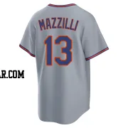 Lee Mazzilli Men's New York Mets Gray Replica Away 2.0 Jersey