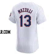 Lee Mazzilli Men's New York Mets White Elite Home Jersey