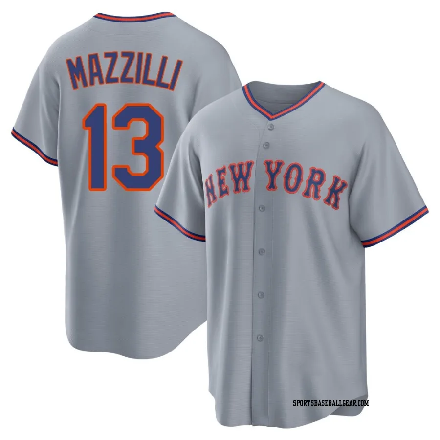 Lee Mazzilli Youth New York Mets Gray Replica Away 2.0 Jersey