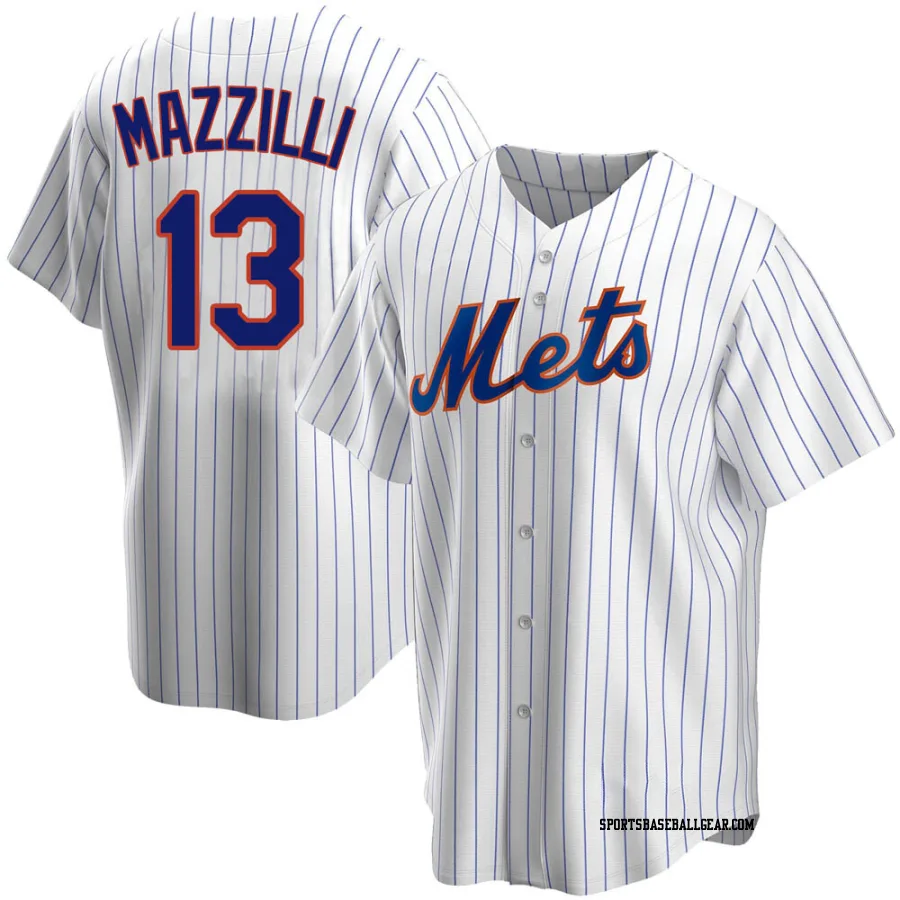 Lee Mazzilli Youth New York Mets White Replica Home Jersey