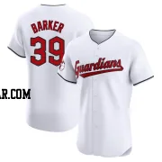 Len Barker Men's Cleveland Guardians White Elite Home Jersey