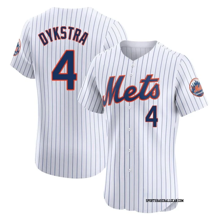 Lenny Dykstra Men's New York Mets White Elite Home Jersey