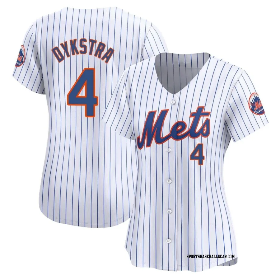 Lenny Dykstra Women's New York Mets White Limited Home Jersey