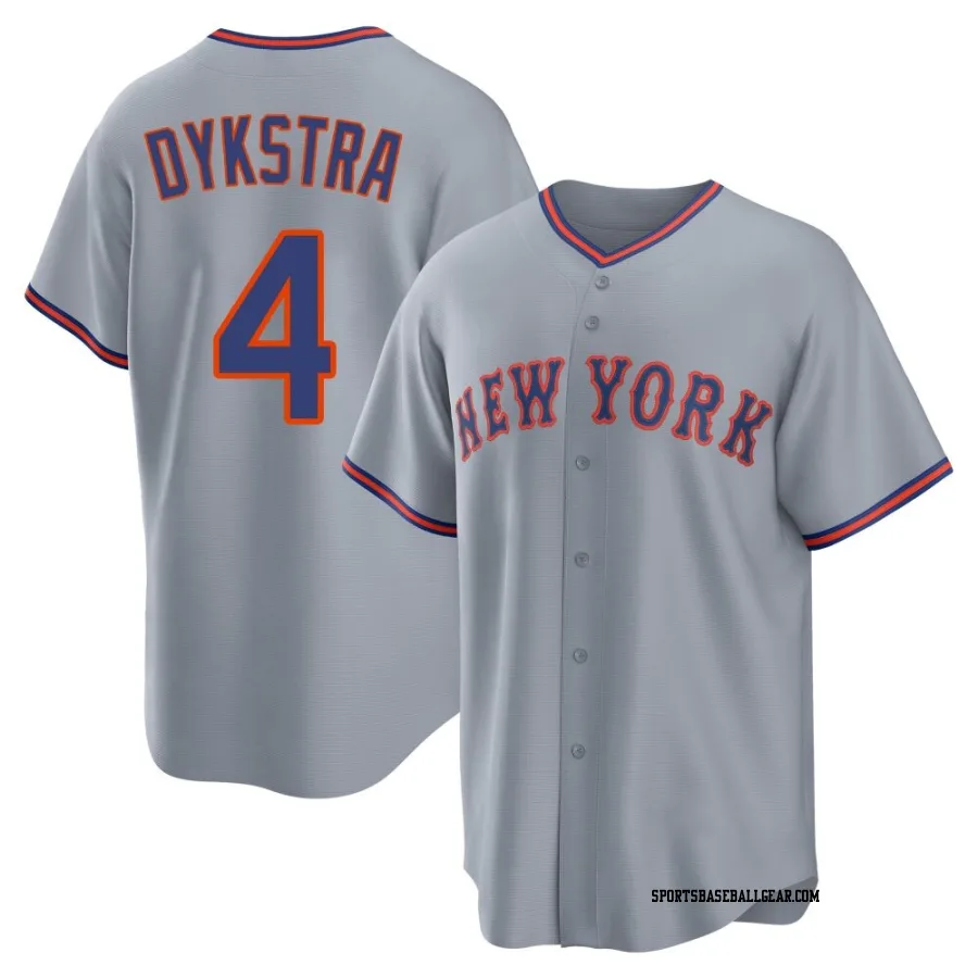 Lenny Dykstra Youth New York Mets Gray Replica Away 2.0 Jersey