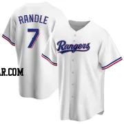 Lenny Randle Youth Texas Rangers White Replica Home Jersey