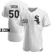 Lenyn Sosa Men's Chicago White Sox White Authentic Home Jersey